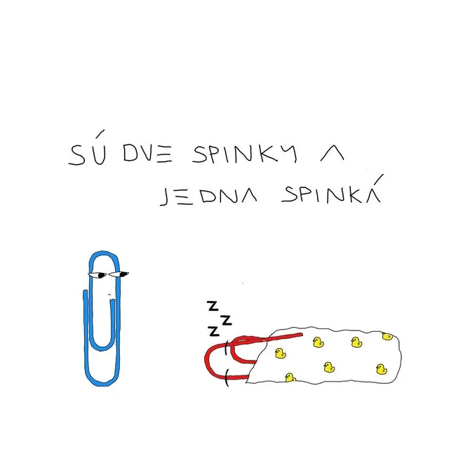 Kresba: Sú dve spinky a jedna spinká